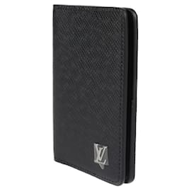 Louis Vuitton-Louis Vuitton Taiga Leather Card Case-Black