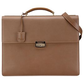 Salvatore Ferragamo Ferragamo Brown Leather Business Bag Brown