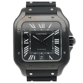Cartier-Cartier Santos de LM Automatic Wristwatch-Black