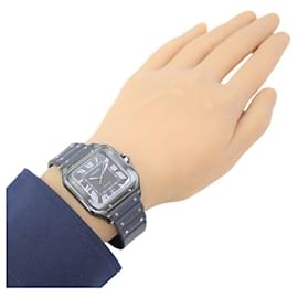 Cartier-Cartier Santos de LM Automatic Wristwatch-Black