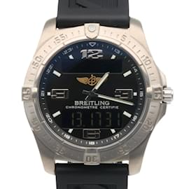 Breitling-Breitling Aerospace Titanium Quartz Wristwatch-Silvery