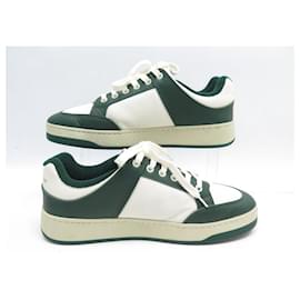 Saint Laurent-NINE SAINT LAURENT SL/61 713600 SNEAKERS 42 LEATHER SHOES-Green
