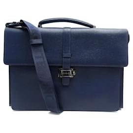 Montblanc-NINE MONTBLANC 4810 WESTSIDE SINGLE 118629 BRIEFCASE BAG-Navy blue