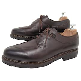 Paraboot-PARABOOT AVIGNON GRIFF 2 DERBY BROWN LEATHER SHOES 8.5 42.5-Brown
