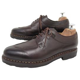 SCARPE PARABOOT AVIGNON GRIFF 2 DERBY IN PELLE MARRONE 8.5 42.5 Marrone