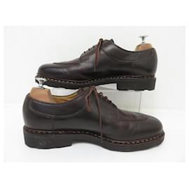 Paraboot-PARABOOT AVIGNON GRIFF 2 DERBY BROWN LEATHER SHOES 8.5 42.5-Brown