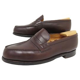 SCHUHE JM WESTON LOAFERS 180 7.5D 41.5 BRAUNES LEDER SCHUHSPANNER Braun