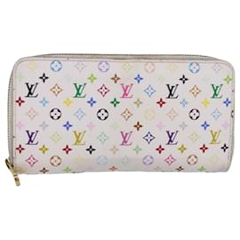 Louis Vuitton-Louis Vuitton Monogram Multicolor Zippy Wallet White-White