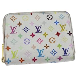 Louis Vuitton-Louis Vuitton Monogram Multicolor Zippy Coin Purse White-White