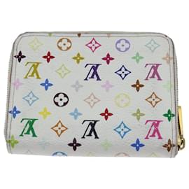 Louis Vuitton-Louis Vuitton Monogram Multicolor Zippy Coin Purse White-White