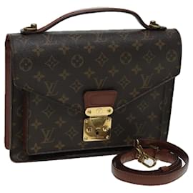Louis Vuitton-Louis Vuitton Monogram Monceau 28 Hand Bag 2Way-Brown