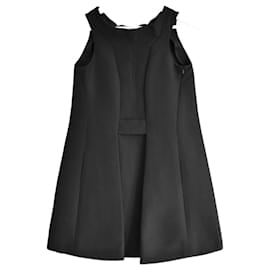 Balenciaga-Balenciaga x Nicolas Ghesquiere’s Spring 2007 Black Gazar A-Line Dress-Black