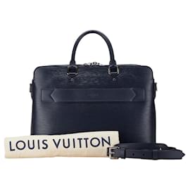 Louis Vuitton-Louis Vuitton Epi Brooks Bag-Navy blue