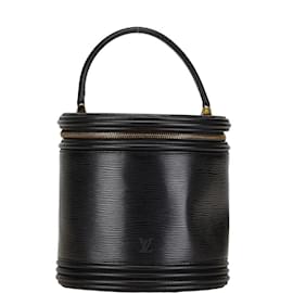 Louis Vuitton-Louis Vuitton Epi Cannes Handbag Vanity Bag-Black