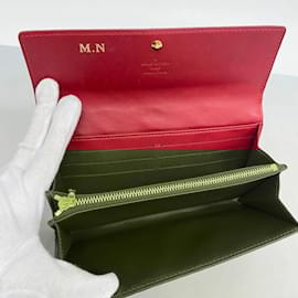 Louis Vuitton-Louis Vuitton Long Wallet in Pomme d'Amour-Red