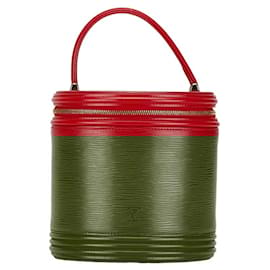 Louis Vuitton-Louis Vuitton Epi Cannes Handbag Vanity Bag-Red
