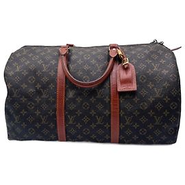 Sac Keepall Boston Monogram Louis Vuitton Marron