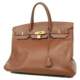 Hermès-Hermes Birkin 40 Handbag in Rouge H-Red