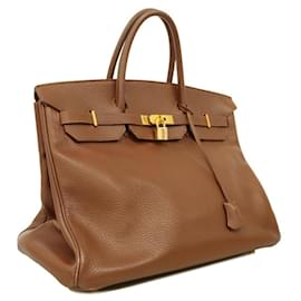 Hermès-Hermes Birkin 40 Handbag in Rouge H-Red