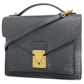 Louis Vuitton-Louis Vuitton Epi Monceau Handbag-Black