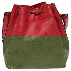Louis Vuitton-LOUIS VUITTON Epi Petit Noe Shoulder Bag Red M44107 LV Auth 87504-Red