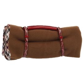 GOYARD Blanket Wool Brown Red Auth bs16795 Brown Red