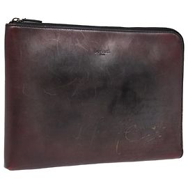 Bolsa de mão Berluti em couro marrom Auth bs16872 Marrom