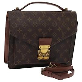 Louis Vuitton-LOUIS VUITTON Monogram Monceau 28 Hand Bag 2way M51185 LV Auth 86777-Monogram
