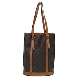Louis Vuitton-LOUIS VUITTON Monogram Bucket GM Shoulder Bag M42236 LV Auth ki4796-Monogram