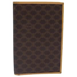 Céline-CELINE Macadam Canvas Wallet PVC Leather Brown Auth bs16843-Brown