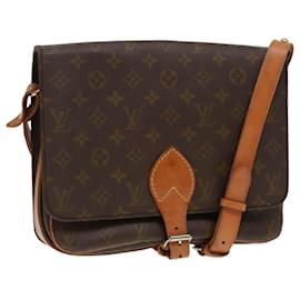 Louis Vuitton-LOUIS VUITTON Monogram Cartouchiere GM Shoulder Bag Vintage M51252 LV Auth 87236-Monogram