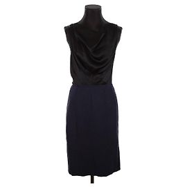 Nina Ricci Vestido de algodón Azul