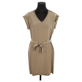 Max & Moi Robe en soie Marron