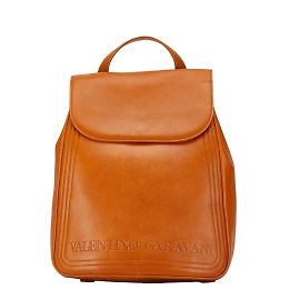 Mochila de couro marrom Valentino Marrom