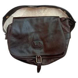 Bolsa de ombro Céline em couro marrom Marrom