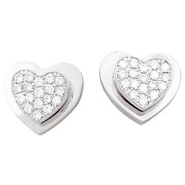 Pendientes Piaget 'Corazón' de oro blanco, diamantes. Otro
