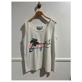 GUCCI Tops T.Internacional XS Algodón Blanco