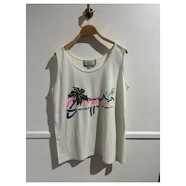 Gucci-GUCCI Tops T.International XS Cotton-White