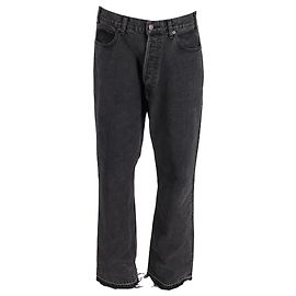 Céline Jeans rectos de algodón negro Celine Wesley Negro