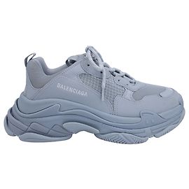 Baskets Balenciaga Triple S en polyester bleu clair Bleu Bleu clair