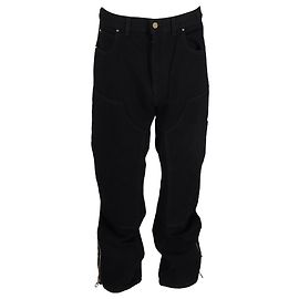 Louis Vuitton Monogram Denim Carpenter Pants in Black Cotton Black