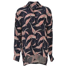 Camicia a maniche lunghe stampata Valentino Garavani in crêpe multicolore Multicolore Altro