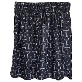 Jupe mini imprimée Max Mara Fiorigi en soie bleu marine Autre