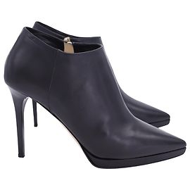 Bottines à plateforme Jimmy Choo Lindsey 100 en cuir noir Noir