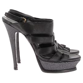 Saint Laurent-Saint Laurent heels T.EU 40 Leather-Black