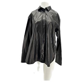 BARBARA BUI Tops T.FR 38 Leather Black