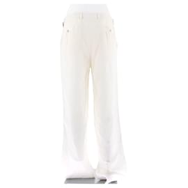 Fendi-Fendi trousers T.IT 48 Viscose-White