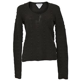 Grüner Baumwollpullover von Bottega Veneta Grün