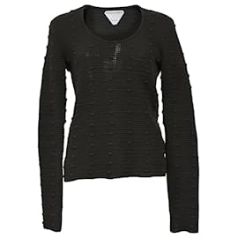 Pull en coton vert Bottega Veneta Vert