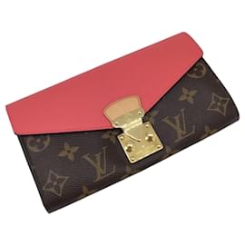 Louis Vuitton-Louis Vuitton Monogram Portefeuille Pallas Long Wallet-Pink